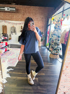 Everyday Boxy Tee | Dusty Blue - Southern Chic Tees & Boutique