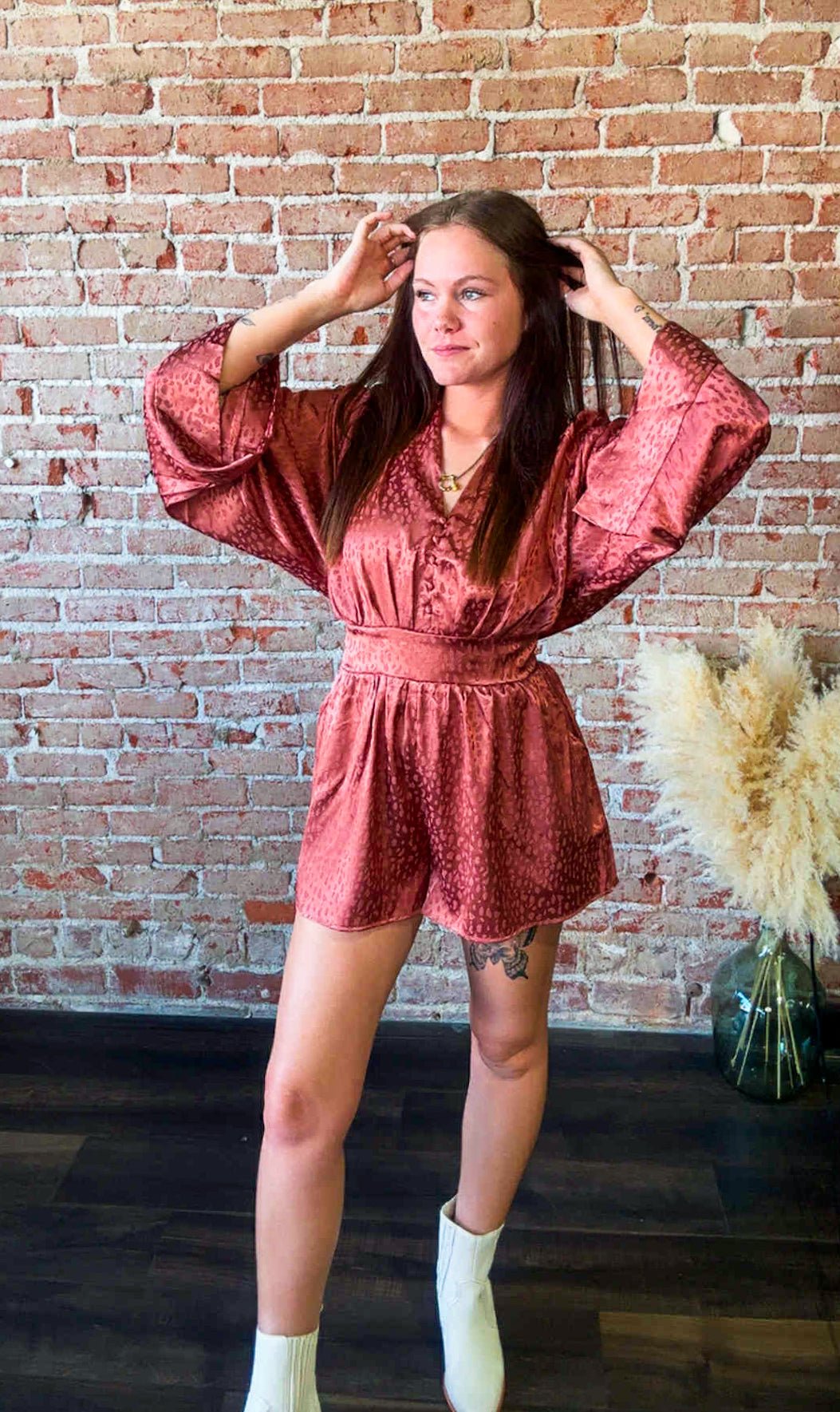 Fall for Fierce Sienna Romper - Southern Chic Tees & Boutique
