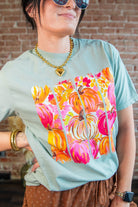 Floral Pumpkin Graphic Tee - Southern Chic Tees & Boutique
