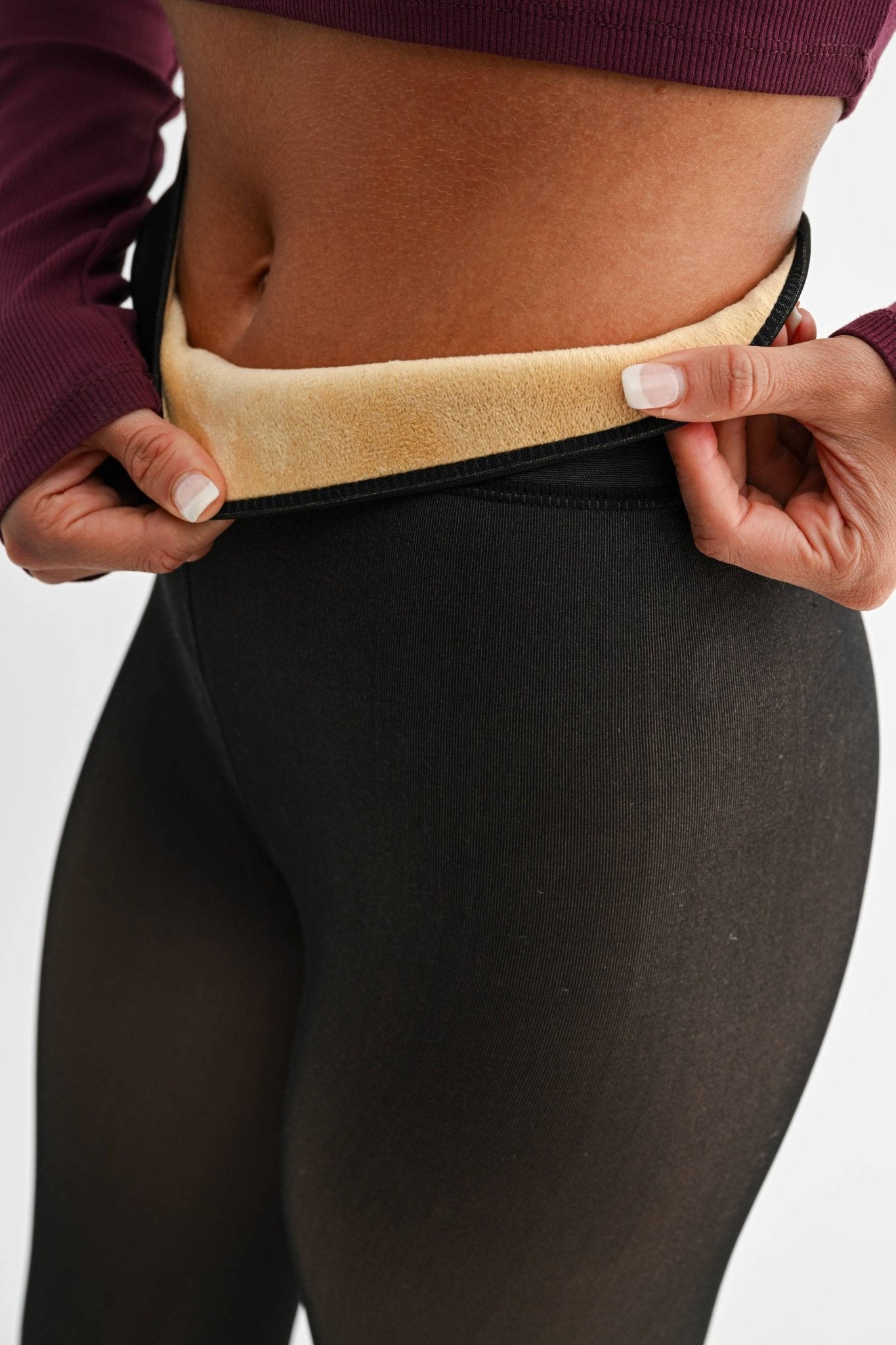 Fur Lined High - Waisted Tights| BLACK - Southern Chic Tees & Boutique