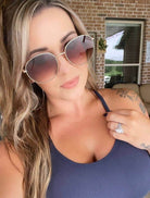 Georgie Sunglasses: Brown - Southern Chic Tees & Boutique