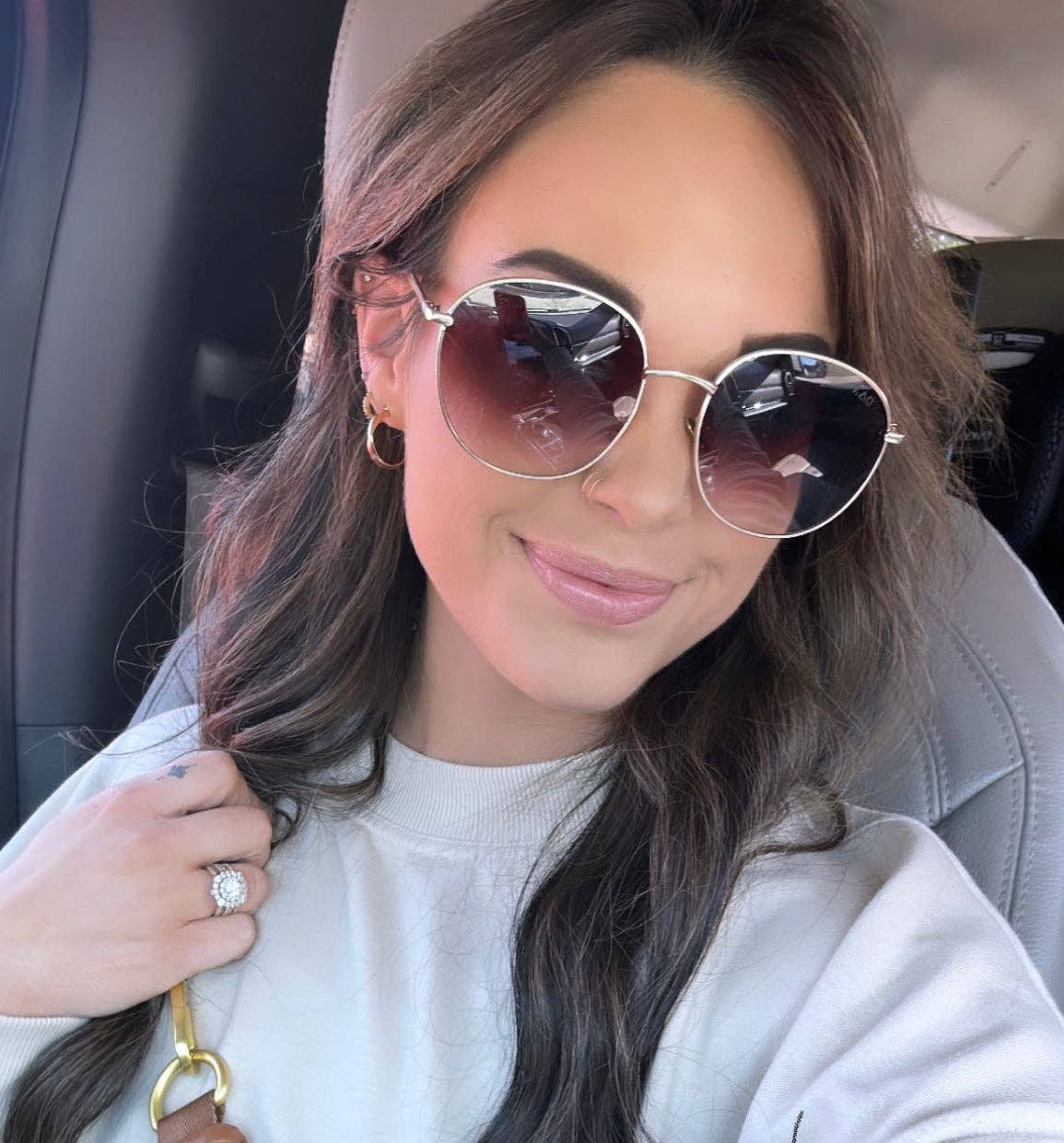 Georgie Sunglasses: Brown - Southern Chic Tees & Boutique