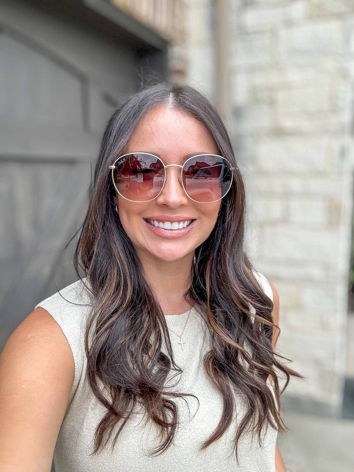 Georgie Sunglasses: Brown - Southern Chic Tees & Boutique