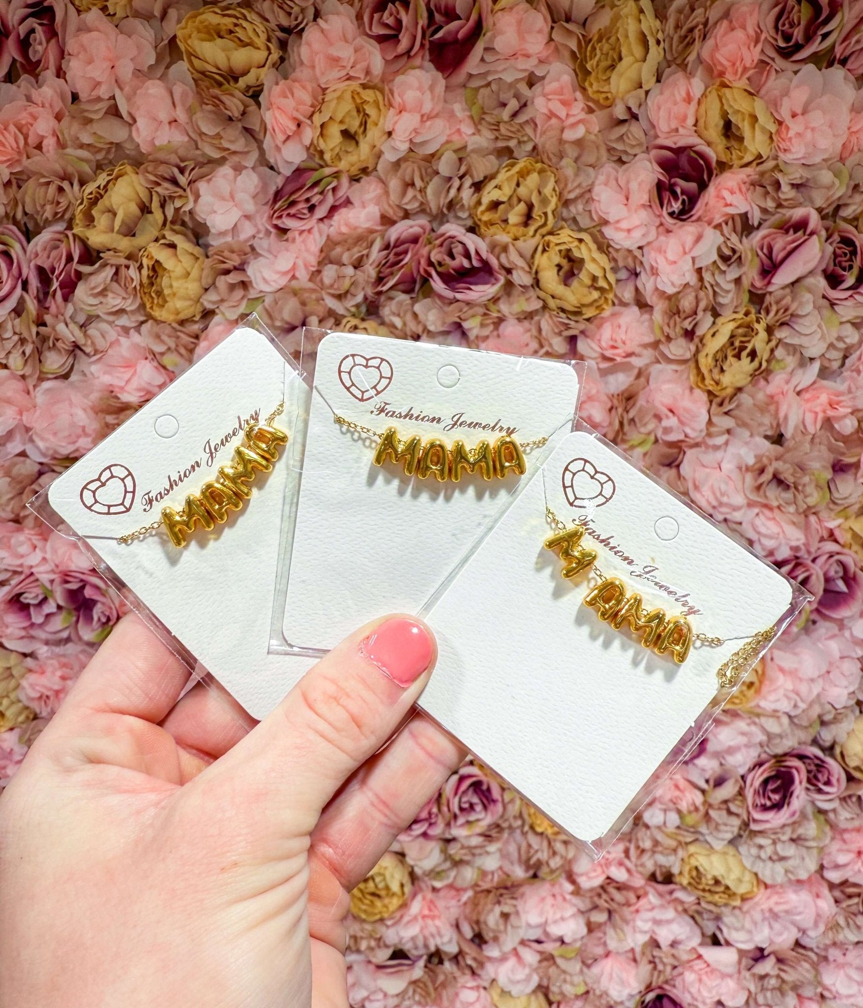 Gold Bubble Mama Necklace - Southern Chic Tees & Boutique