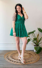Green Ruffled Dress - Southern Chic Tees & Boutique