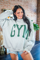 GYM & BED Reversible Oversized Fleece Mockneck Sweatshirt - Southern Chic Tees & Boutique