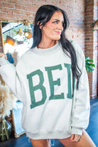 GYM & BED Reversible Oversized Fleece Mockneck Sweatshirt - Southern Chic Tees & Boutique