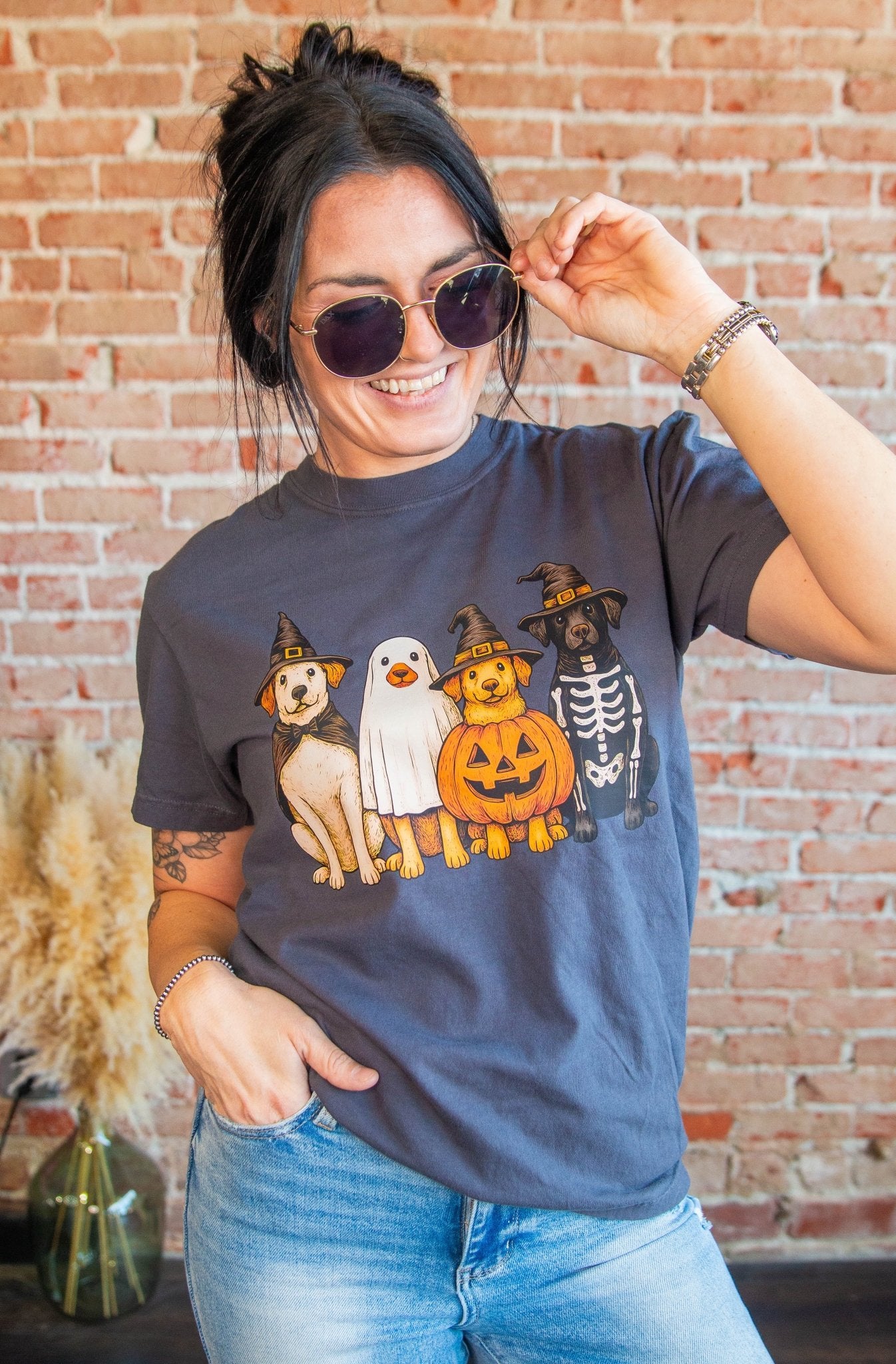 Halloween Dog Graphic Tee - Southern Chic Tees & Boutique