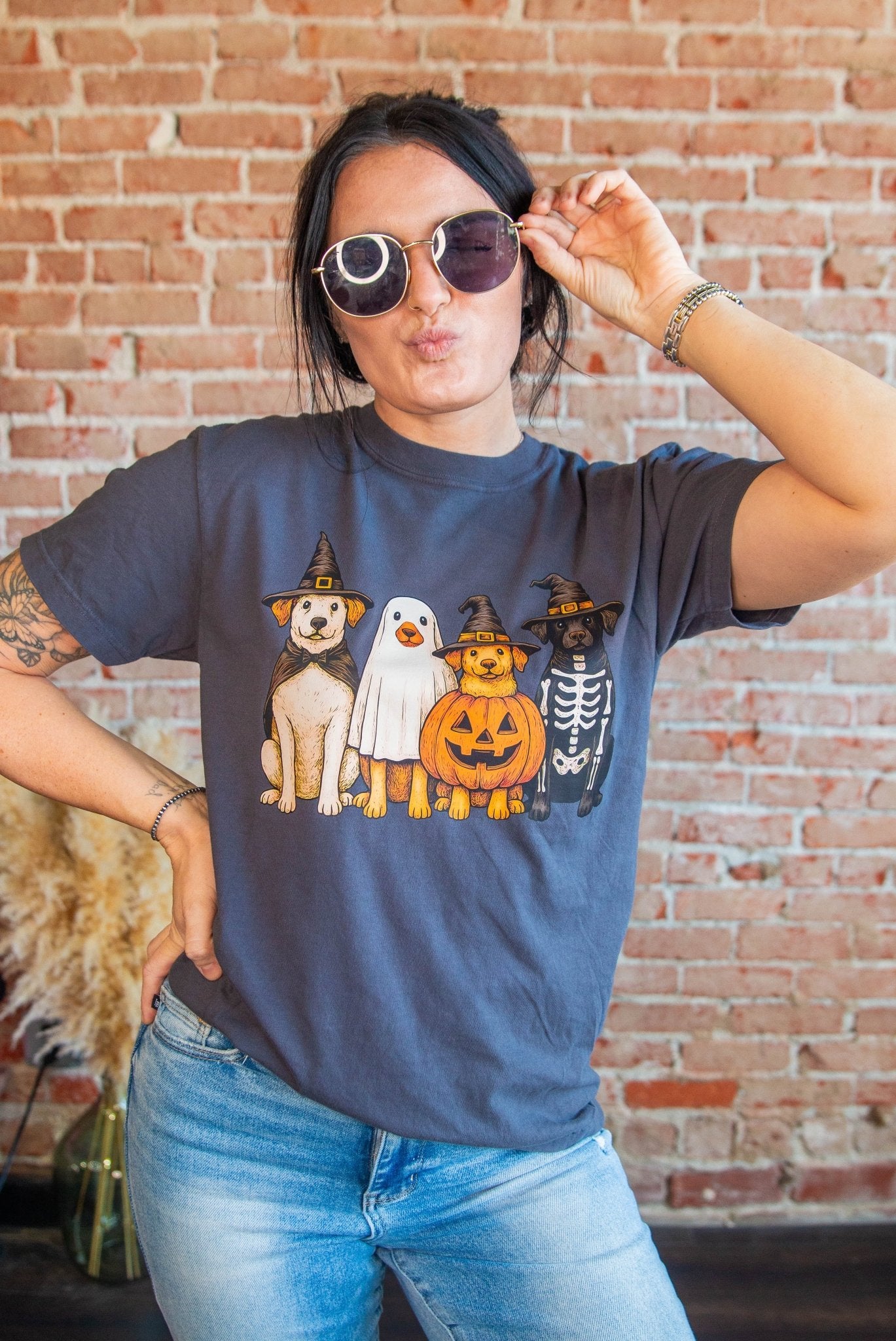 Halloween Dog Graphic Tee - Southern Chic Tees & Boutique