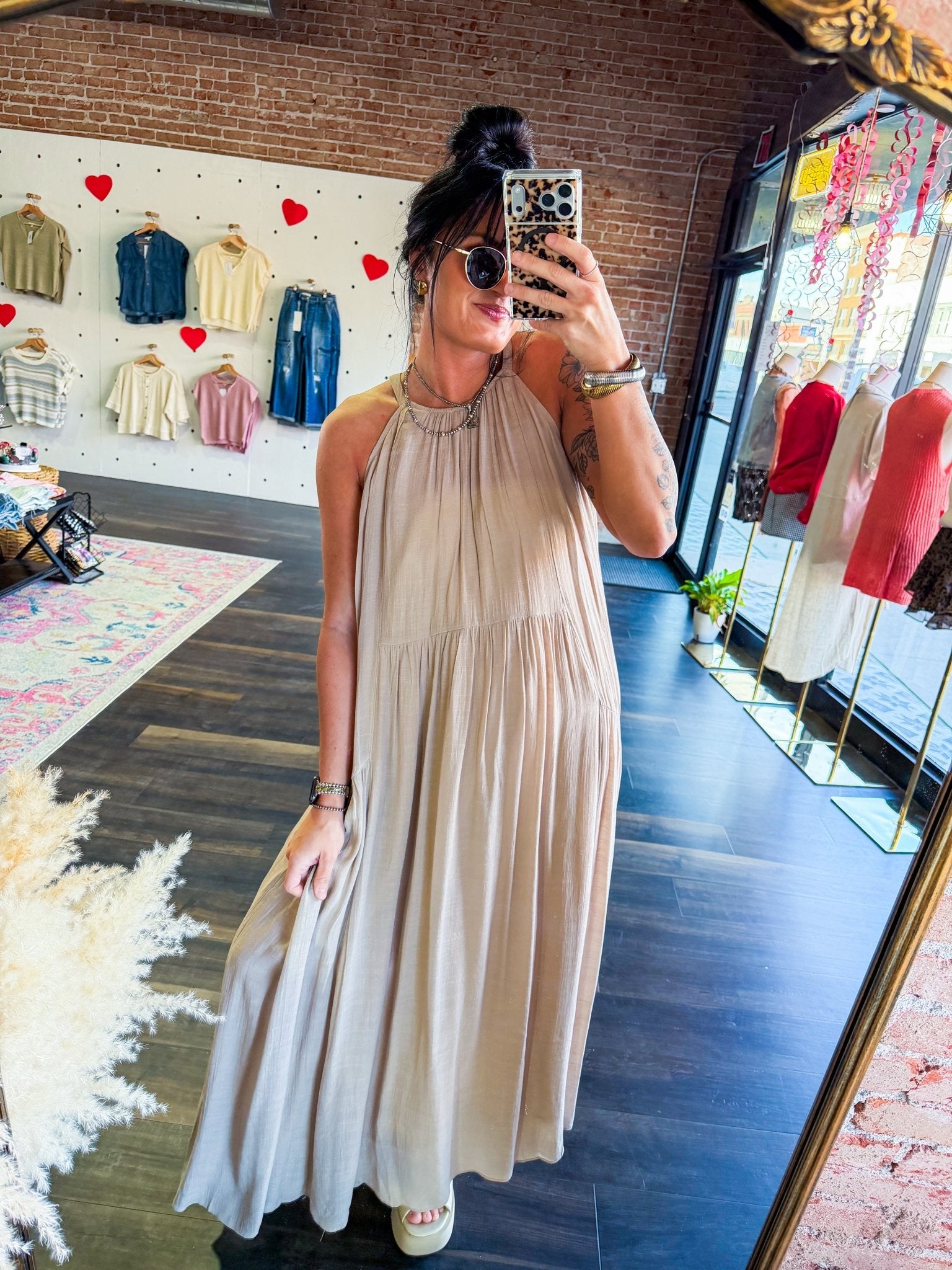 Haven Halter Neck Maxi Dress - Southern Chic Tees & Boutique