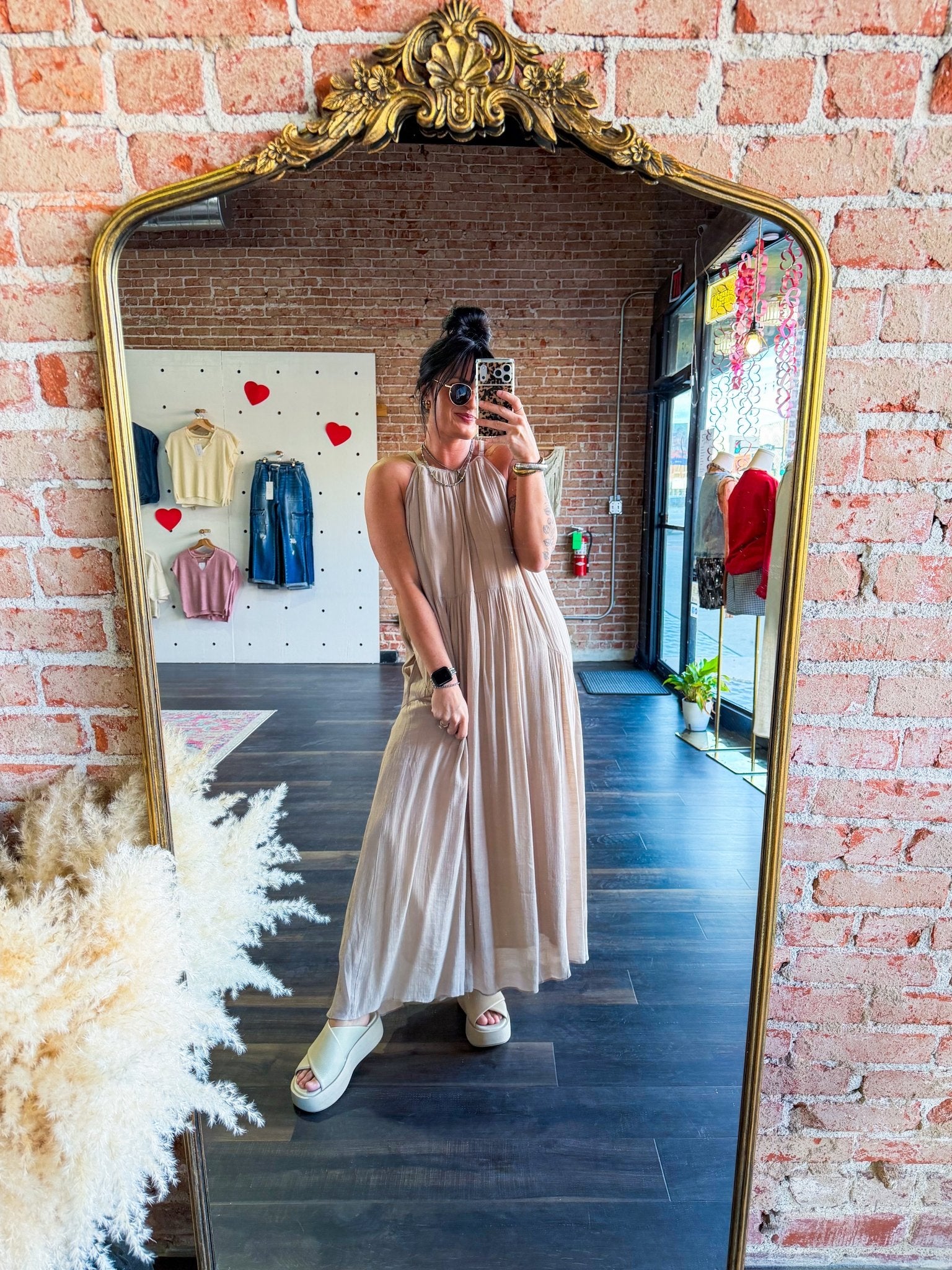 Haven Halter Neck Maxi Dress - Southern Chic Tees & Boutique