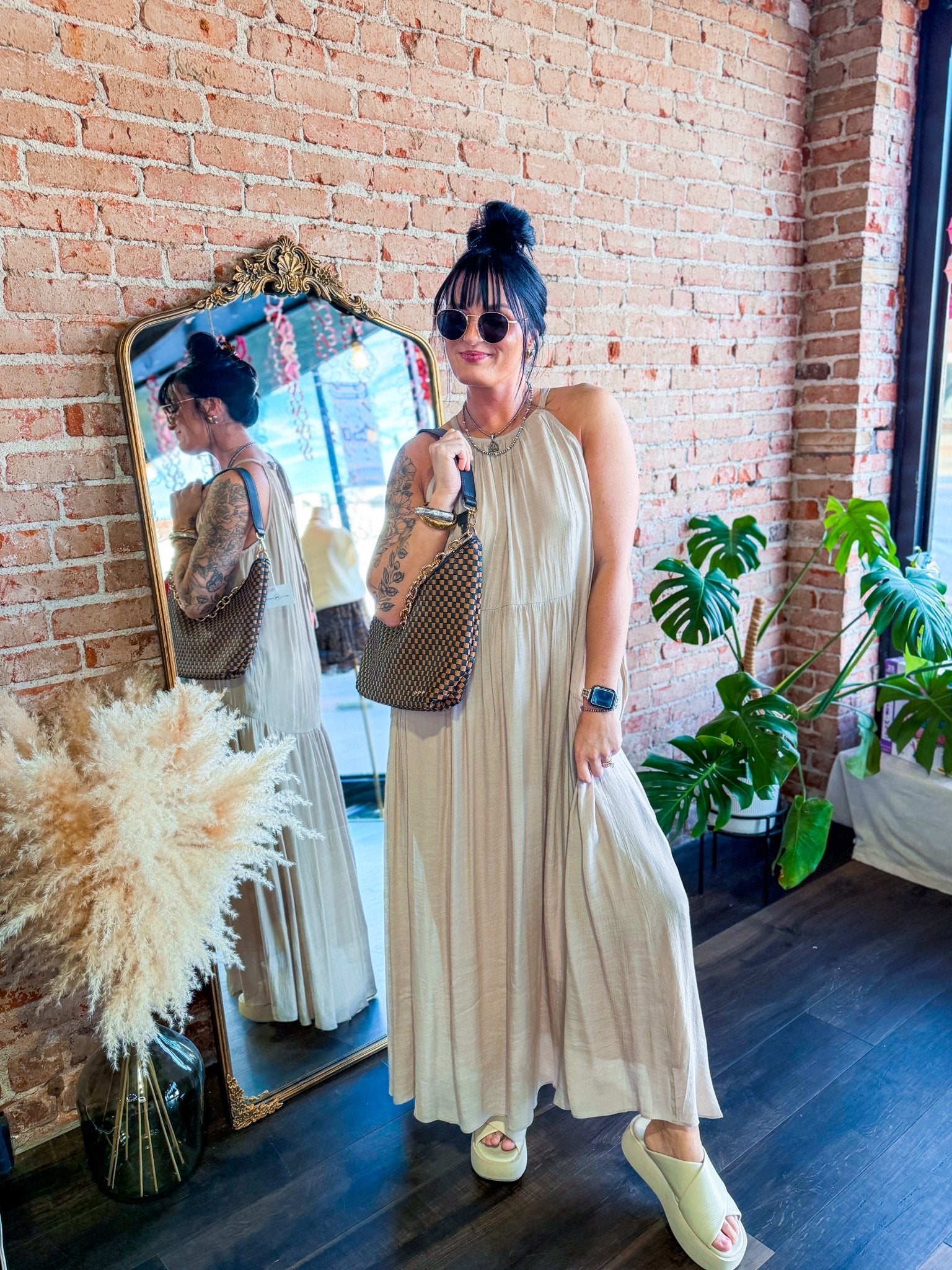 Haven Halter Neck Maxi Dress - Southern Chic Tees & Boutique