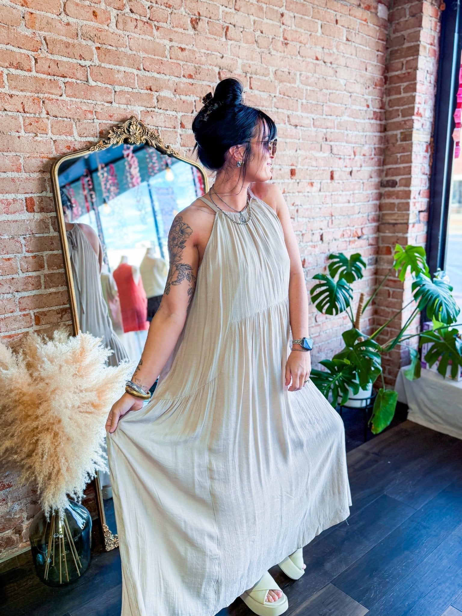 Haven Halter Neck Maxi Dress - Southern Chic Tees & Boutique