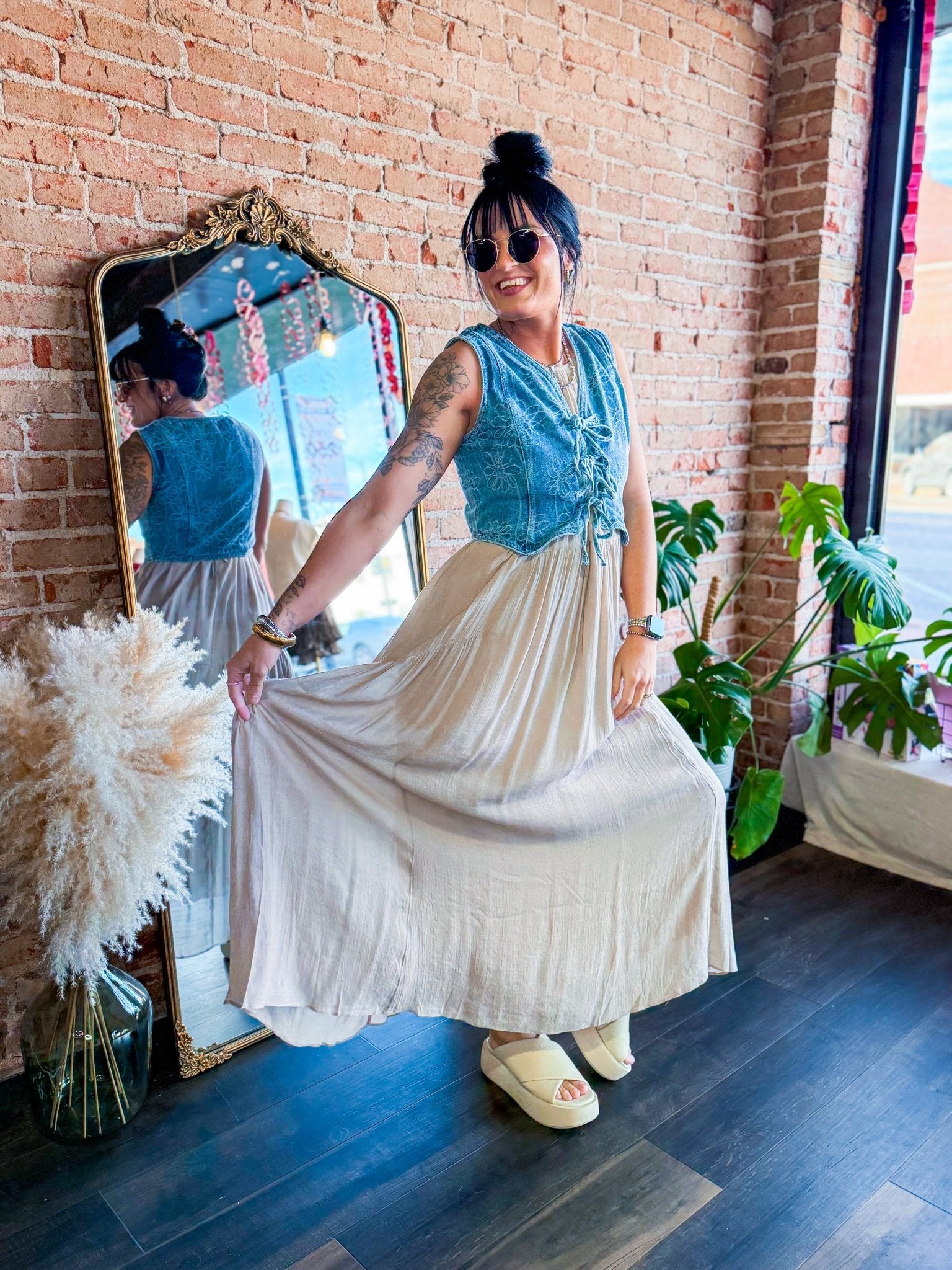 Haven Halter Neck Maxi Dress - Southern Chic Tees & Boutique