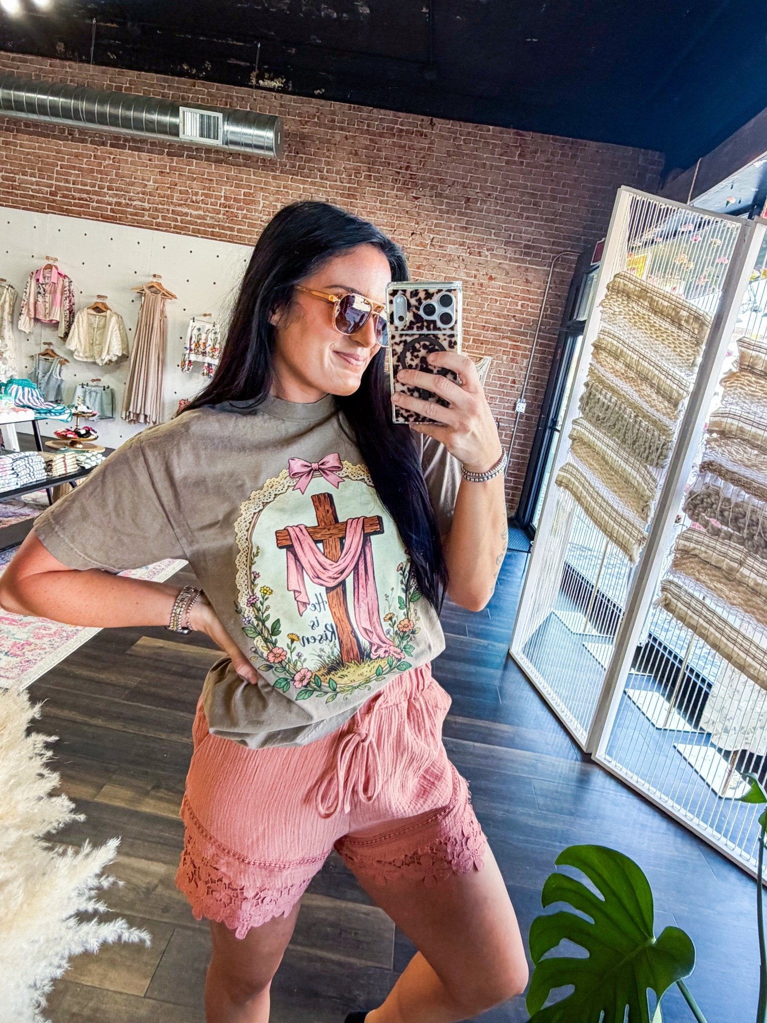 He is Risen Easter Graphic Tee - Southern Chic Tees & Boutique