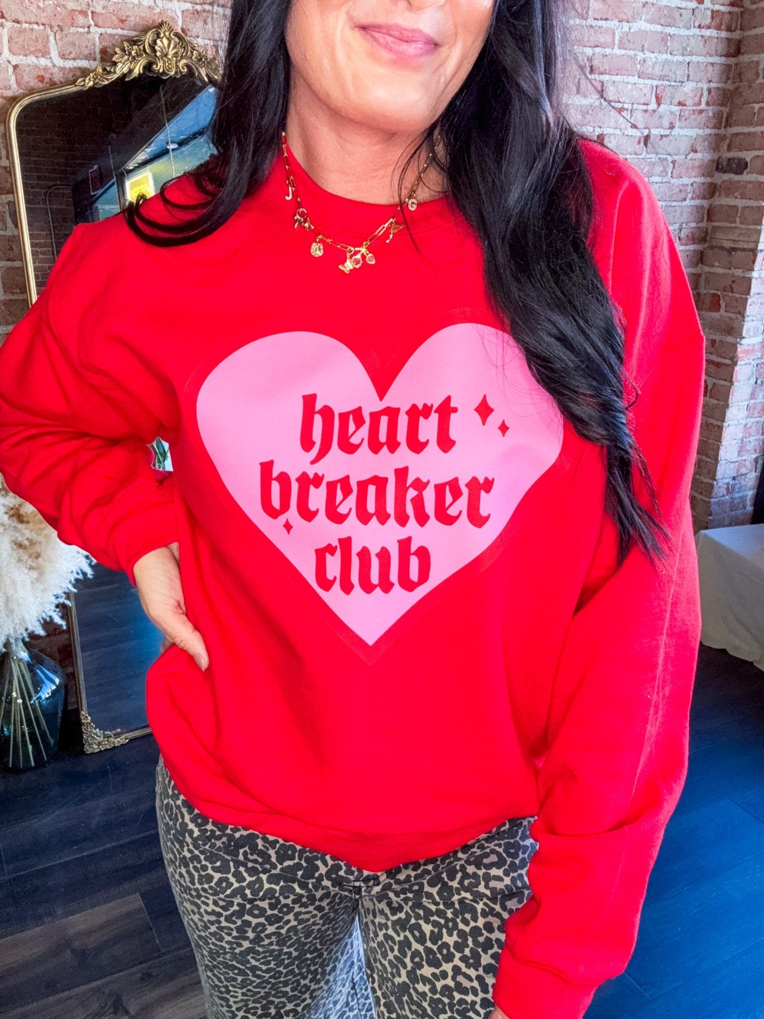 Heart Breaker Club Sweatshirt - Southern Chic Tees & Boutique
