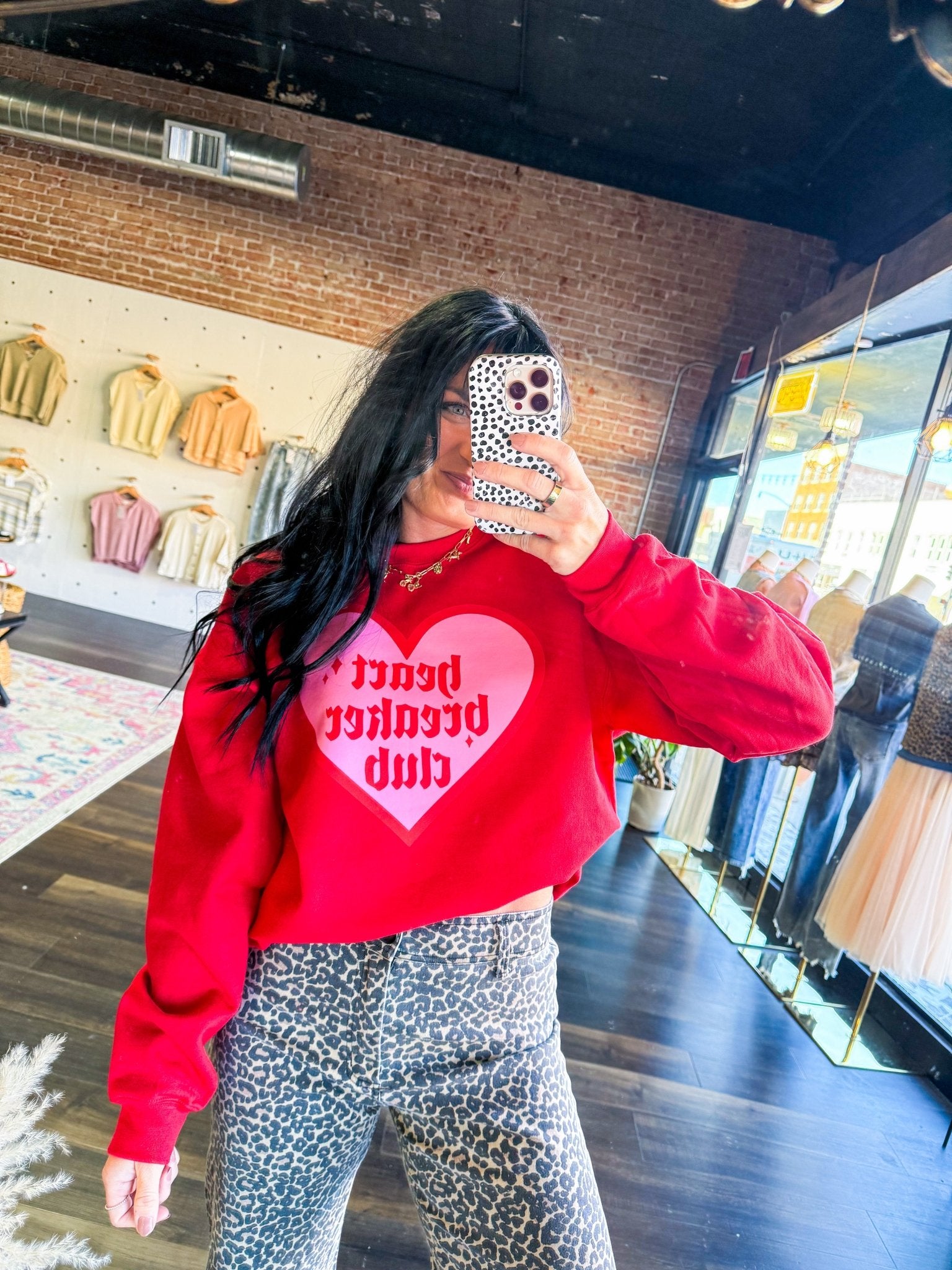 Heart Breaker Club Sweatshirt - Southern Chic Tees & Boutique