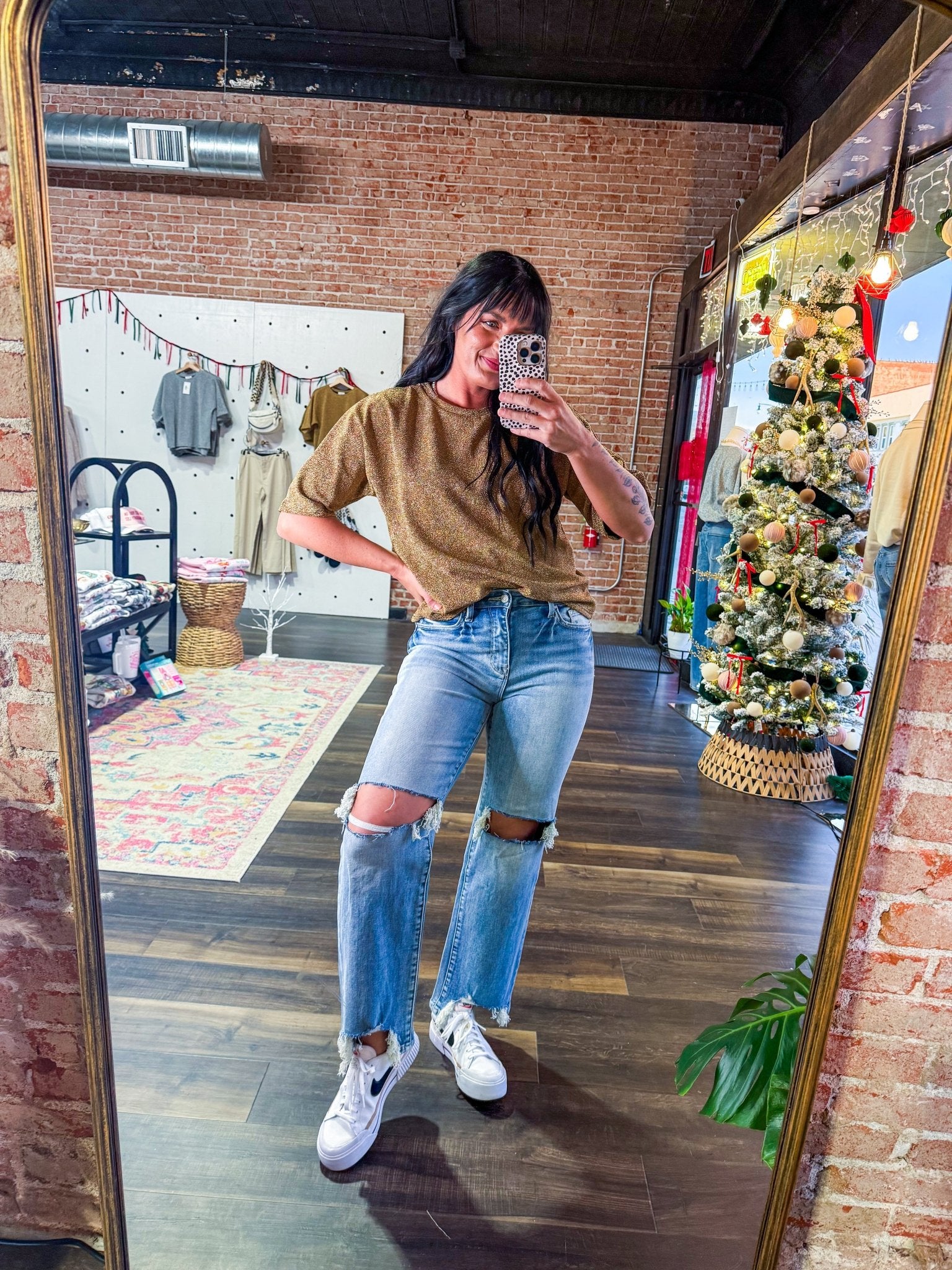 High Rise Stretch Slim Wide Leg Jean - Southern Chic Tees & Boutique