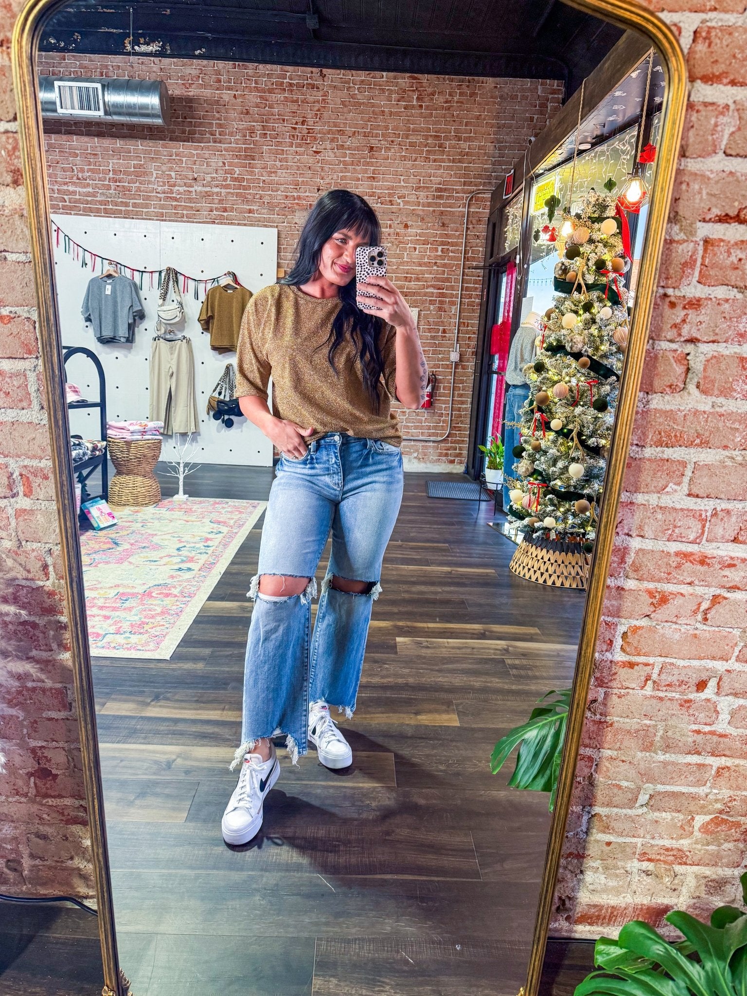 High Rise Stretch Slim Wide Leg Jean - Southern Chic Tees & Boutique