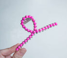Hot Pink Pearl Metal Claw Clip - Southern Chic Tees & Boutique