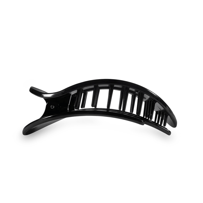 Jet Black Flat Round Teleties Clip - Southern Chic Tees & Boutique