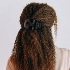 Jet Black Flat Round Teleties Clip - Southern Chic Tees & Boutique