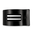 Jet Black Teleties Rectangle Flat Clip - Southern Chic Tees & Boutique