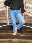 Judy Blue HW Trouser Straight Jean - Southern Chic Tees & Boutique
