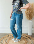 Judy Blue Midrise Dad Jean - Southern Chic Tees & Boutique