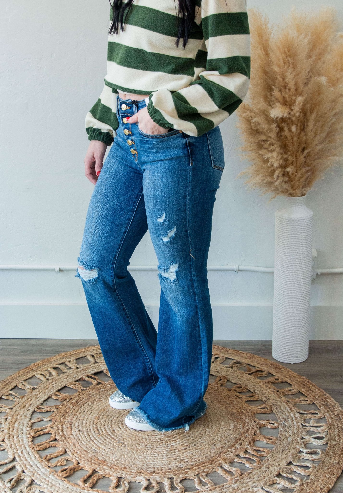 Judy Blue Midrise Flare - Southern Chic Tees & Boutique