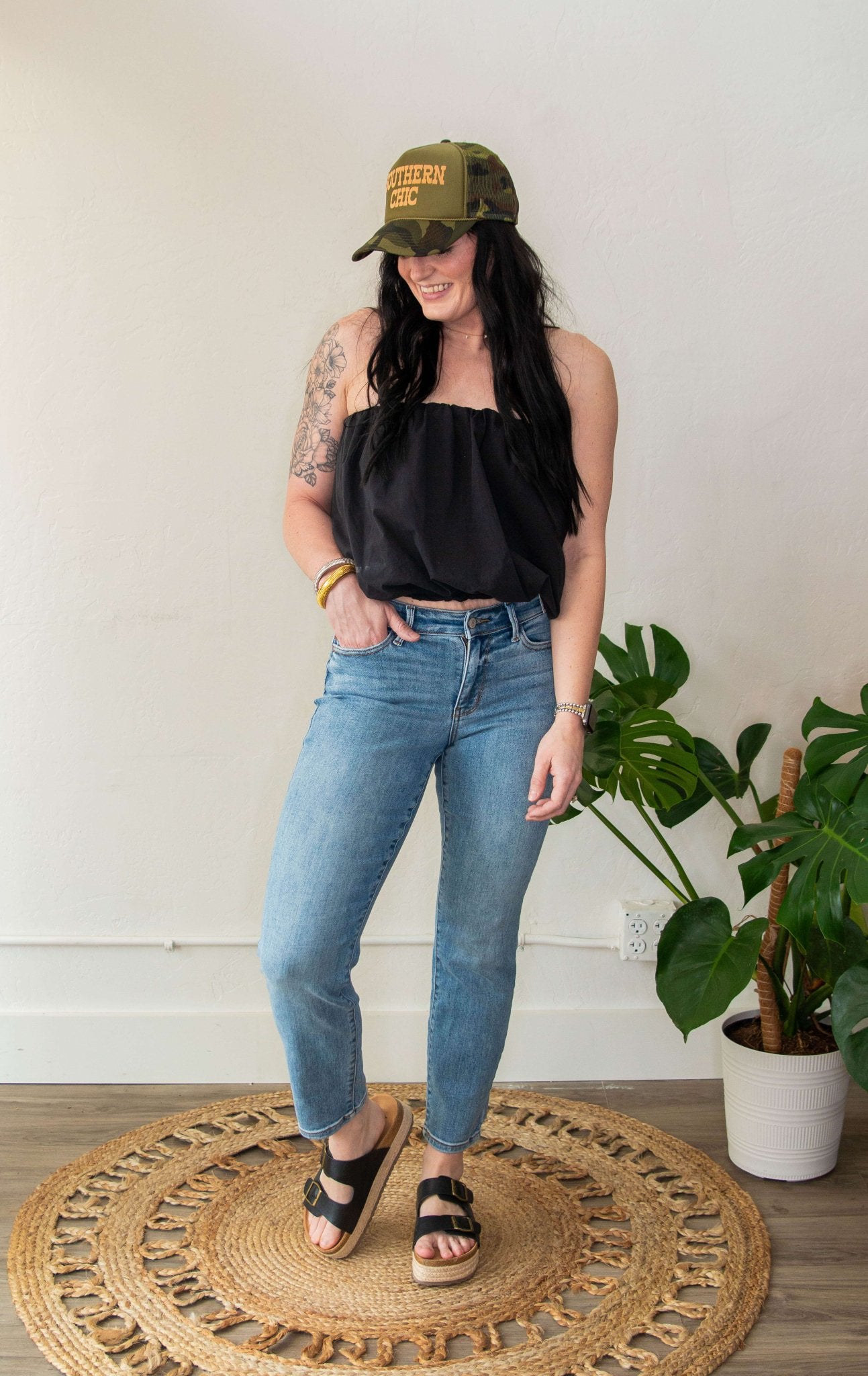 Judy Blue MR Vintage Wash Slim Fit w/ Cell Phone Pocket - Southern Chic Tees & Boutique