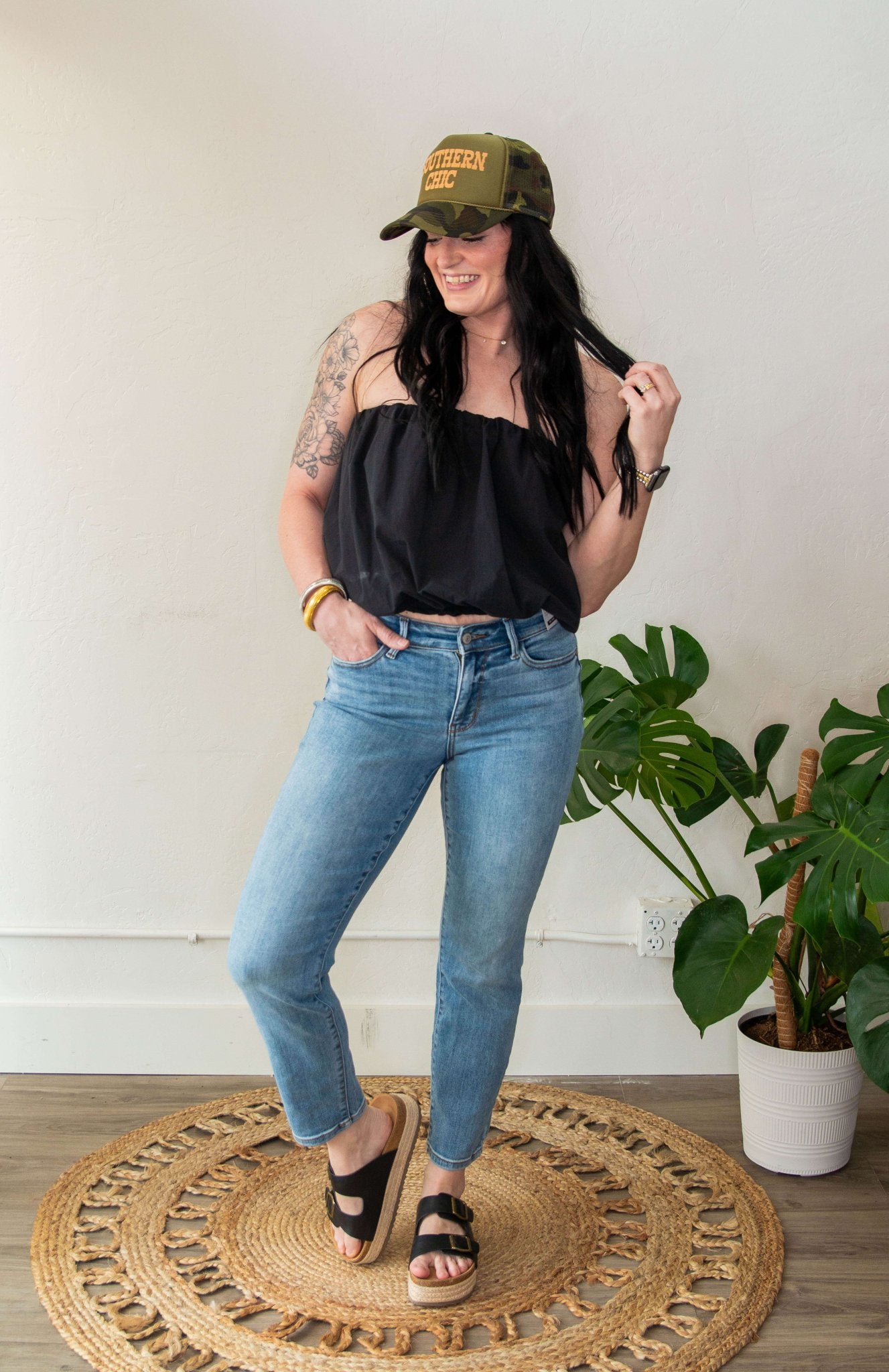 Judy Blue MR Vintage Wash Slim Fit w/ Cell Phone Pocket - Southern Chic Tees & Boutique