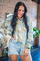 Kambrie Relaxed Patchwork Plaid Flannel Shirt - Southern Chic Tees & Boutique