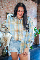 Kambrie Relaxed Patchwork Plaid Flannel Shirt - Southern Chic Tees & Boutique