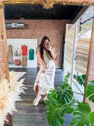 Lace Trim Floral Silk Maxi Skirt - Southern Chic Tees & Boutique