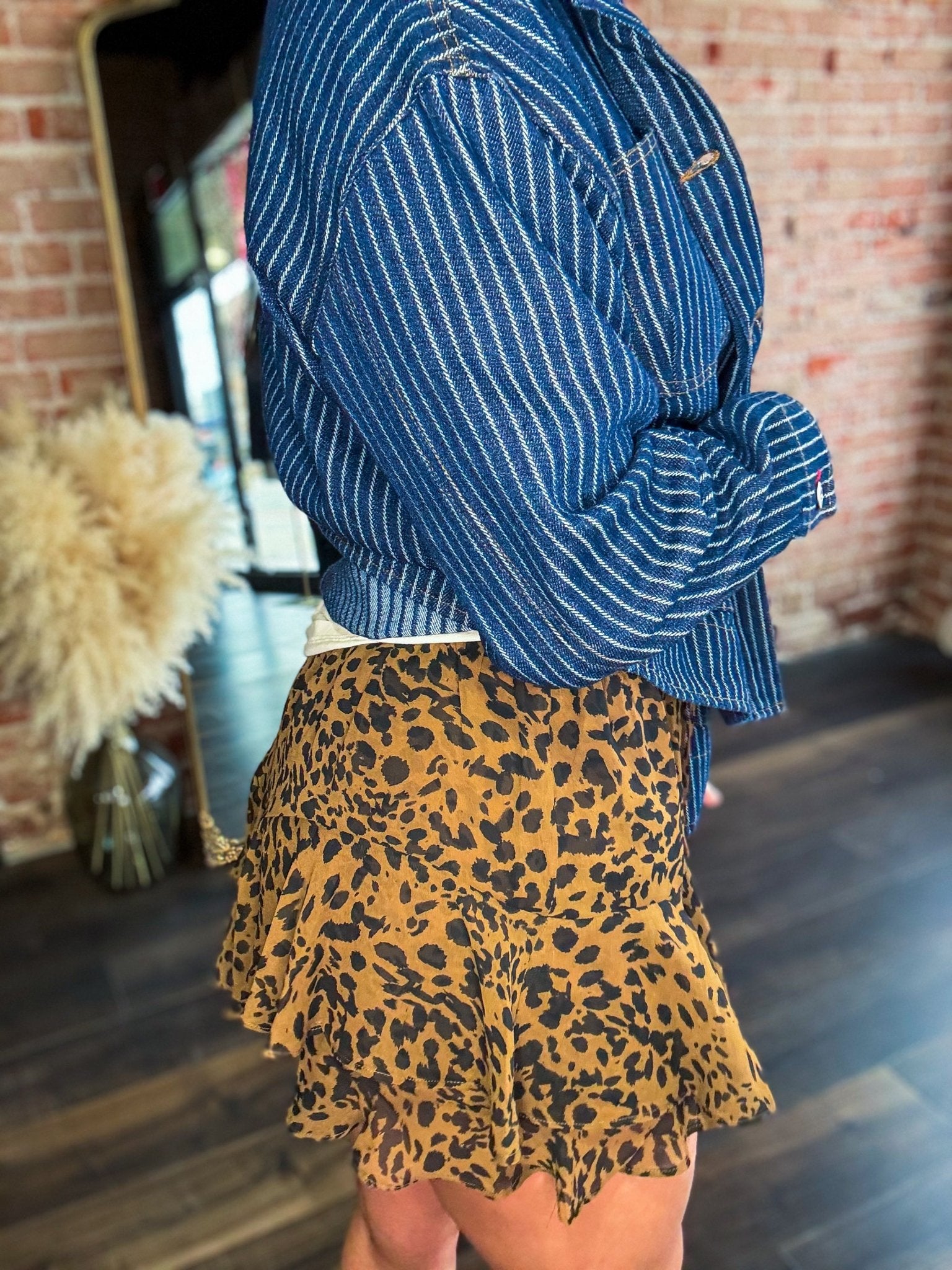 Leopard Flared Skort - Southern Chic Tees & Boutique