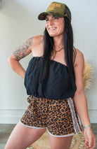 Leopard Terry Shorts - Southern Chic Tees & Boutique