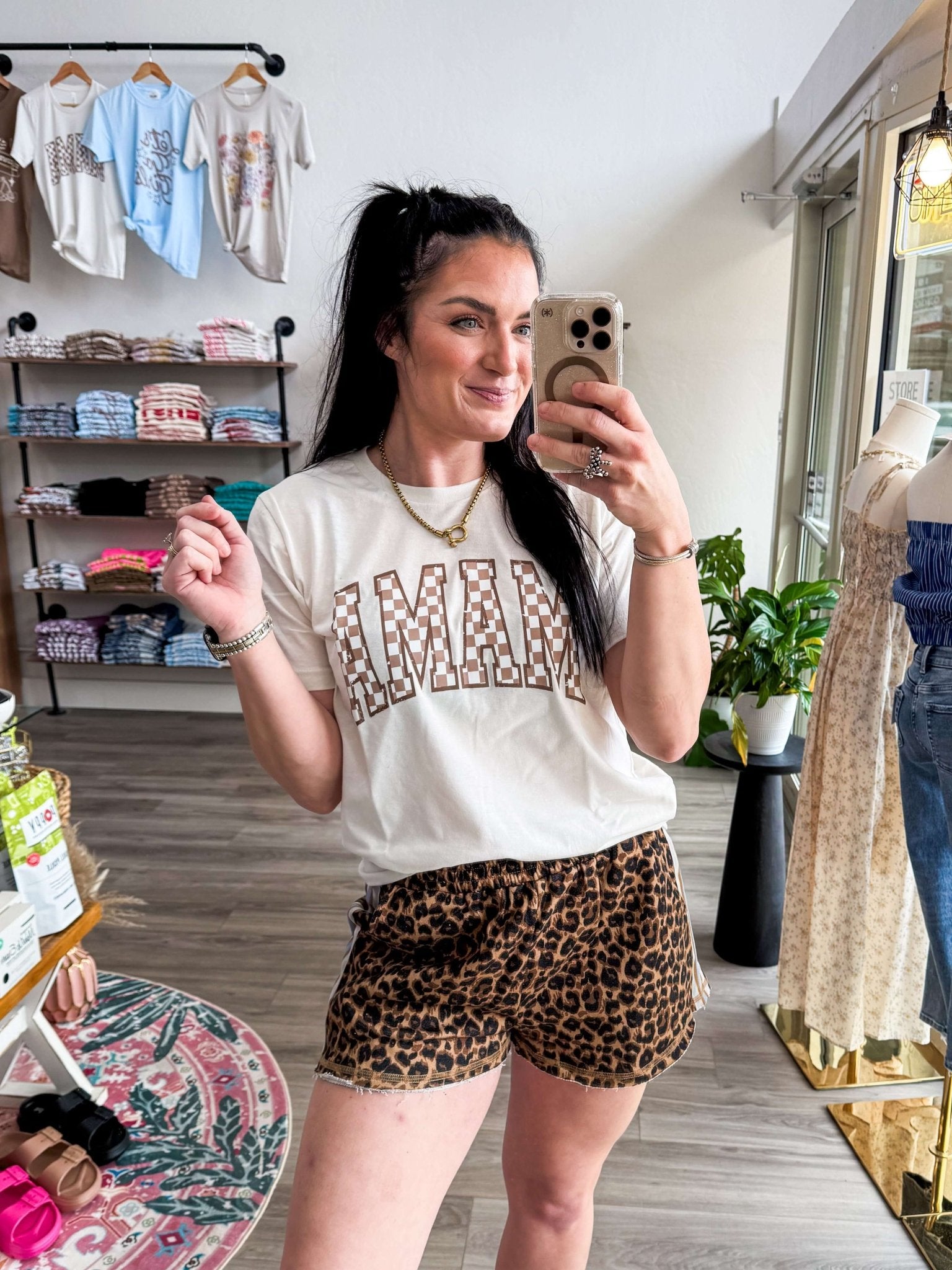 Leopard Terry Shorts - Southern Chic Tees & Boutique