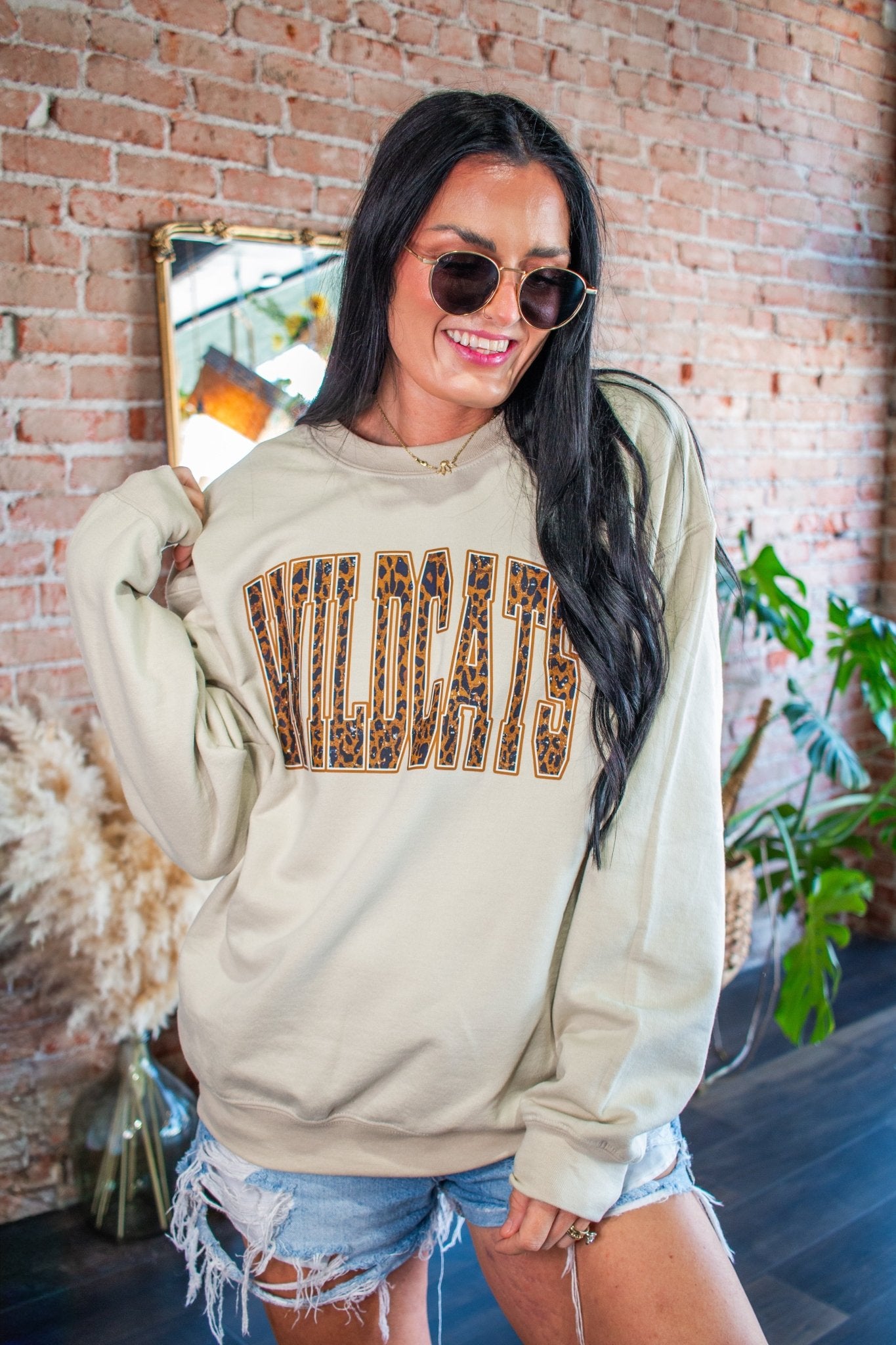Leopard Wildcats Graphic Sweatshirt - Southern Chic Tees & Boutique