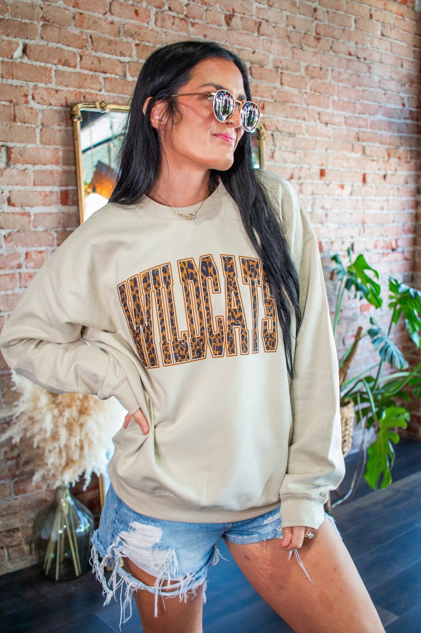 Leopard Wildcats Graphic Sweatshirt - Southern Chic Tees & Boutique