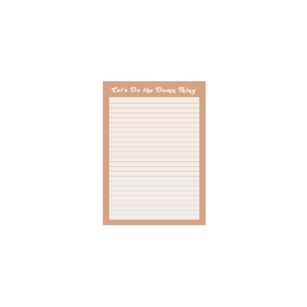 Let's Do The Damn Thing Tearaway Notepad - Southern Chic Tees & Boutique