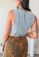 Light Wash Denim Cowgirl Vest - Southern Chic Tees & Boutique