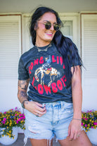 Long Live Cowboys Black Camo Graphic Tee - Southern Chic Tees & Boutique