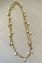 Long Pearl Bead Necklace - Southern Chic Tees & Boutique