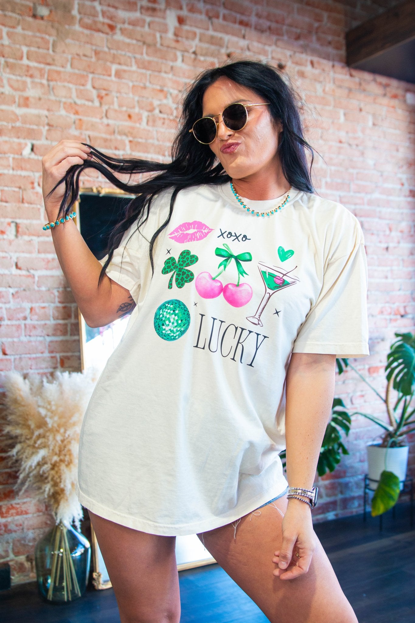 Lucky Girl Graphic Tee - Southern Chic Tees & Boutique