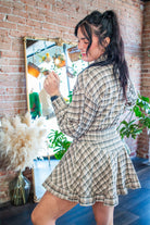 Mad for Plaid: Basque Waist Collared Mini Dress - Southern Chic Tees & Boutique