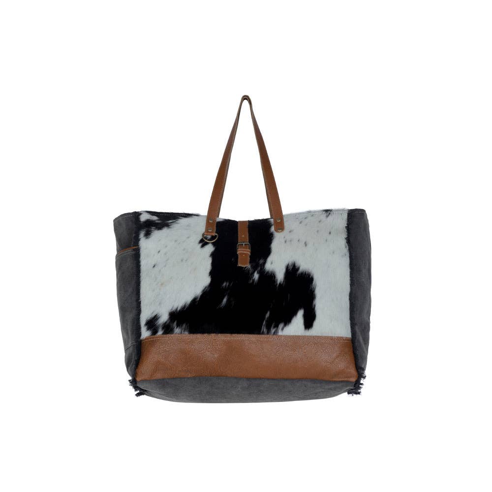 Matty Affair Canvas & Hairon Bag - Southern Chic Tees & Boutique
