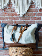 Matty Affair Canvas & Hairon Bag - Southern Chic Tees & Boutique