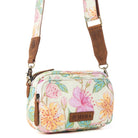 Meadow Song Cotton & Leather Crossbody Bag in Lemon Blossom: Lemon Blossom - Southern Chic Tees & Boutique