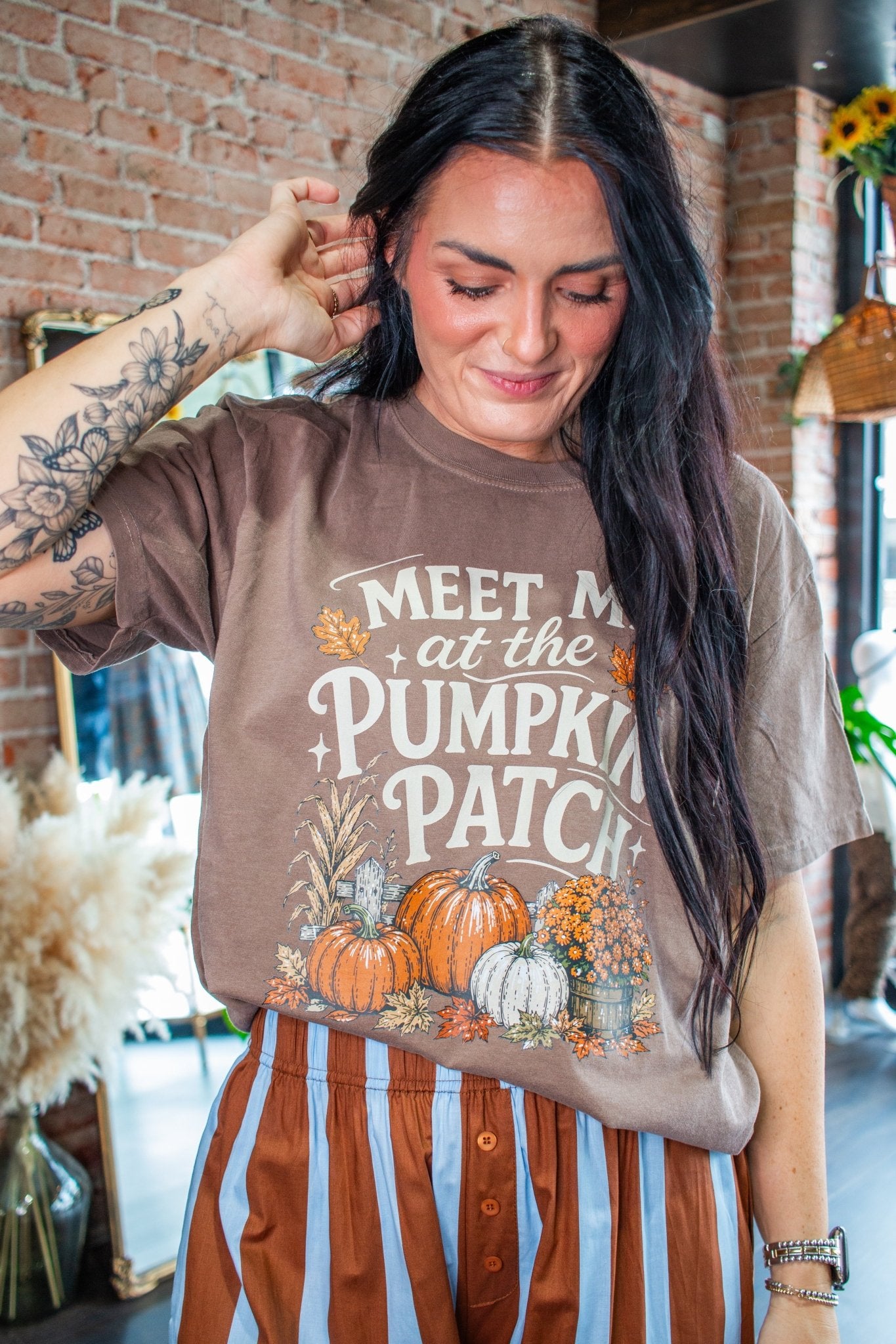 Meet Me at the Pumpkin Patch Graphic Tee - Southern Chic Tees & Boutique